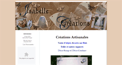 Desktop Screenshot of isabellecreations.waibe.fr