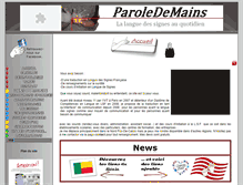 Tablet Screenshot of paroledemains.waibe.fr